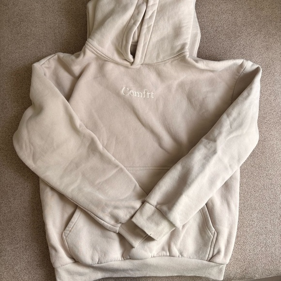 Comfrt Women's Cream Sweatshirt & Hoodie Set - Picture 2 of 2